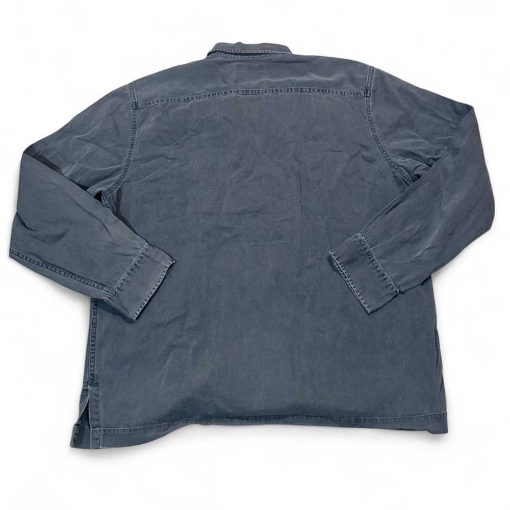 Abercrombie & Fitch Men’s Gray Military Utility Long‎ Sleeve Shirt Size Large - Picture 6 of 6